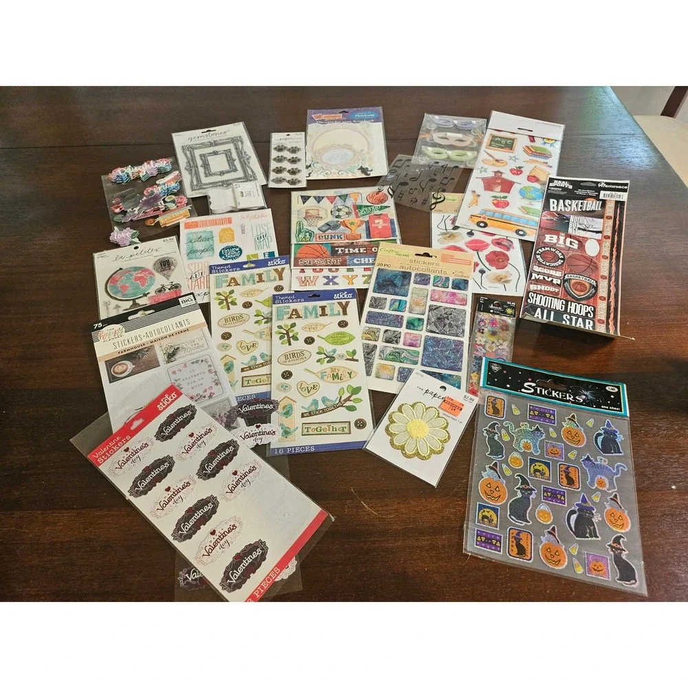 Sticko The Paper Studio Scrapbook Sticker Lot Unisex OS Multicolor Craft Supply